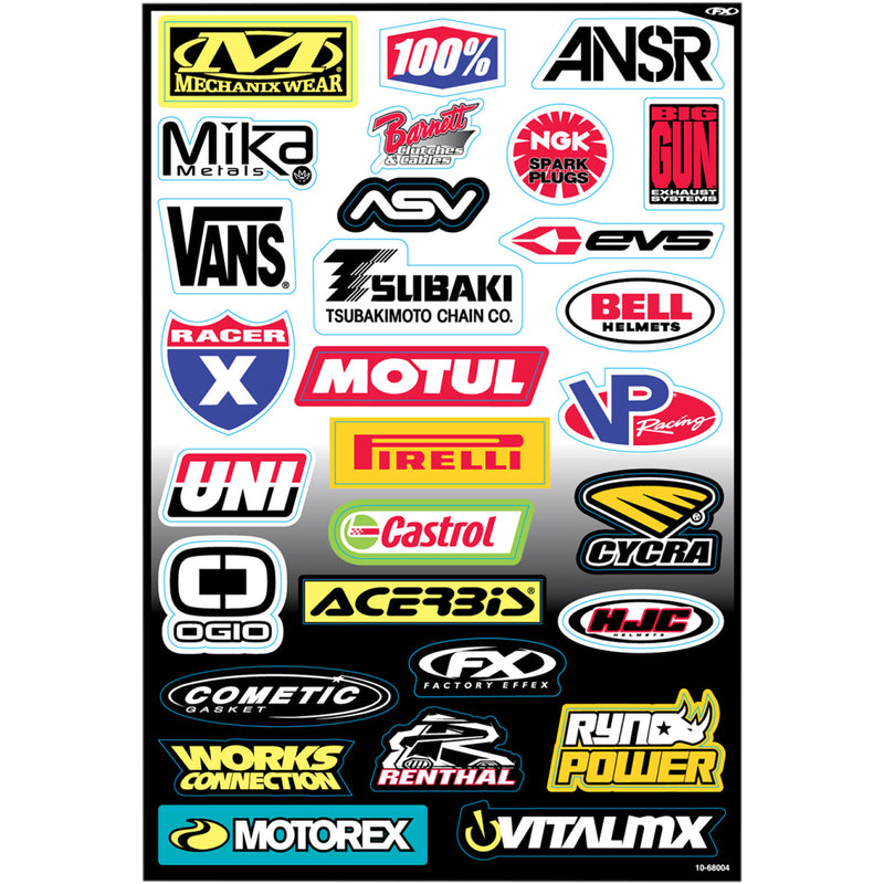 FACTORY EFFEX Decal Kit - Sponsor C 10-68004