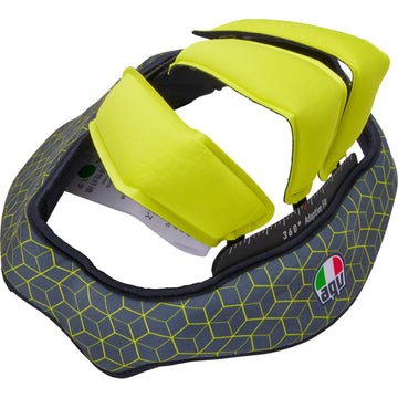 AGV Pista GP RR Liner - Gray/Yellow - Large 2018500055499L | Interior Helmet Parts