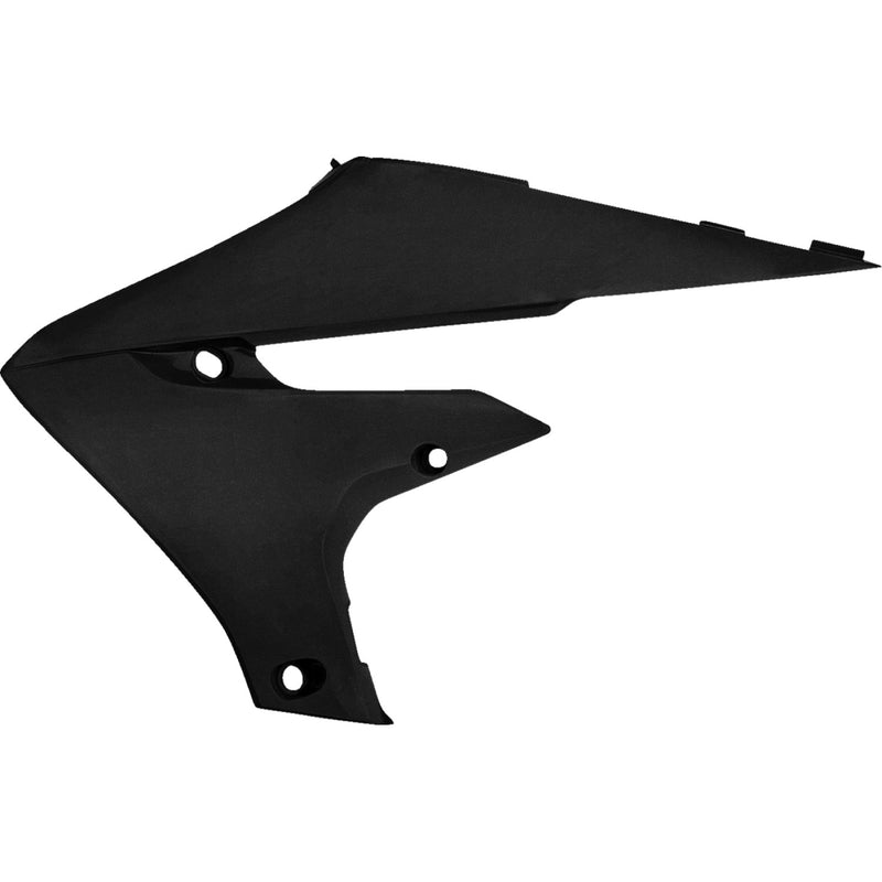 Acerbis Radiator Shrouds - Black/Metallic 2685877440