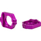 WORKS CONNECTION Elite Axle Block Kit - Purple - Gas Gas/Husqvarna/KTM 17-P252