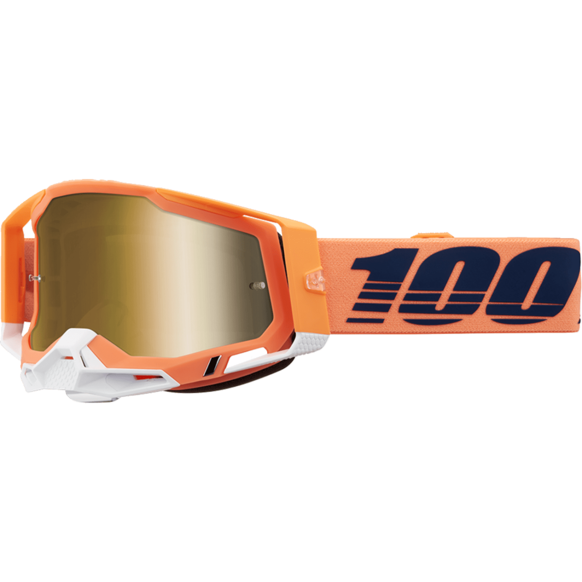 RACECRAFT 2 GOGGLE CORAL - MIRROR TRUE GOLD LENS