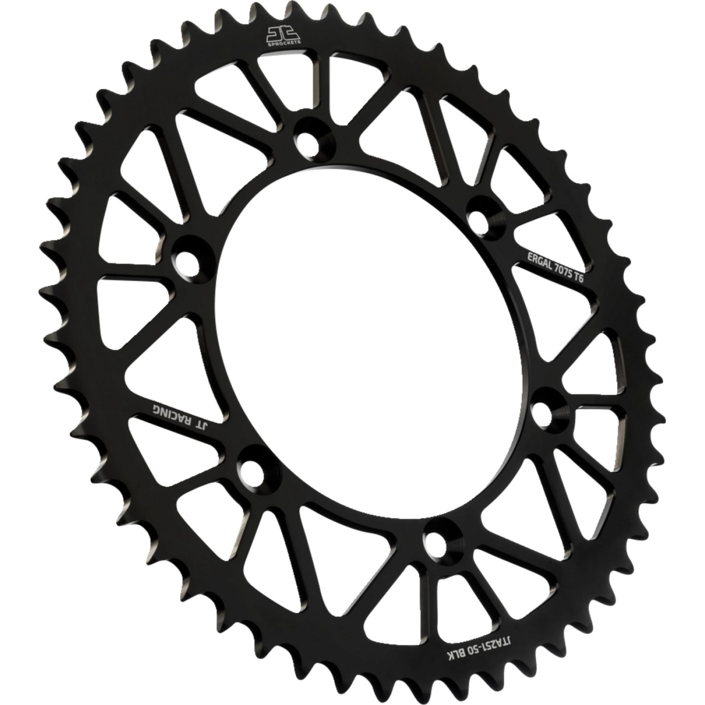 JT SPROCKETS Rear Sprocket - Black - 50 Tooth - Yamaha JTA251.50BLK by JT Rear Sprockets   Aluminum/Alloy