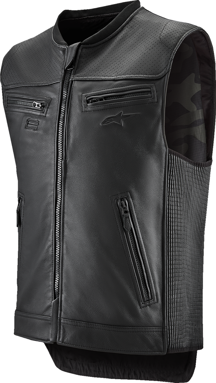 Alpinestars 3 v2 Leather Vest - Black - 2XL 6505225-10-XXL