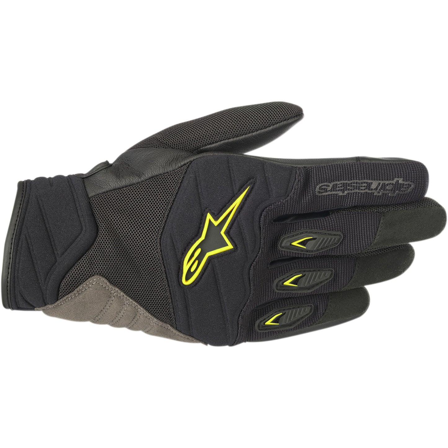 ALPINESTARS Shore Gloves - Black/Fluo Yellow - Small 3566318-155-S