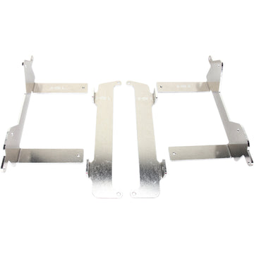 Moose Racing Radiator Braces - Silver - Yamaha 11-158