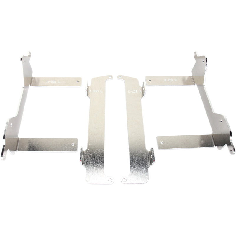 Moose Racing Radiator Braces - Silver - Yamaha 11-158