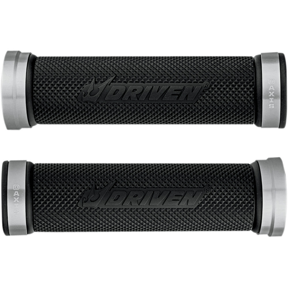 DRIVEN RACING D-Axis Grips - Silver/Black DXG-SL
