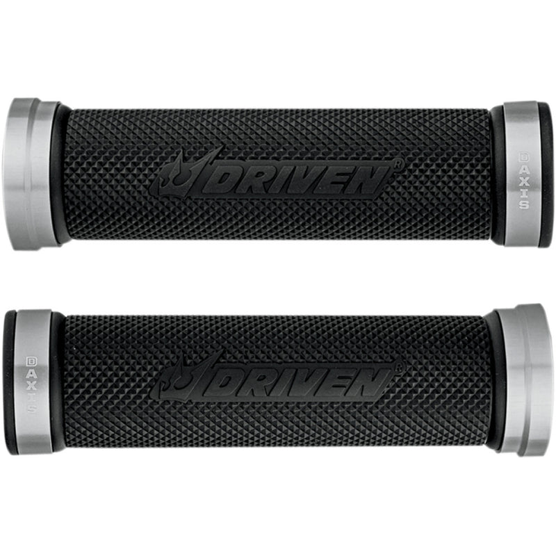 DRIVEN RACING D-Axis Grips - Silver/Black DXG-SL