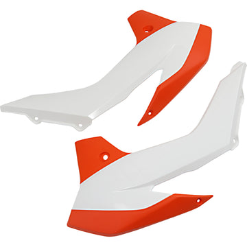 ACERBIS Radiator Shrouds - Orange/White 2314261088