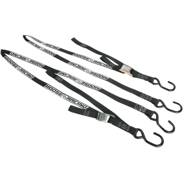 Moose Racing Soft-Tie Tie-Downs - Black 3920-0302