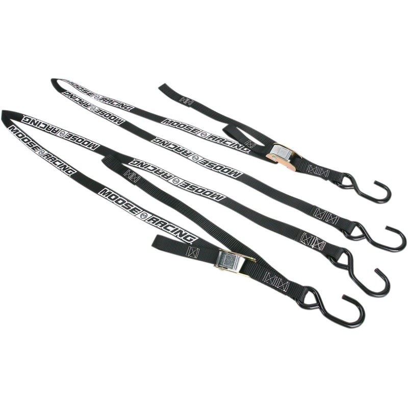 Moose Racing Soft-Tie Tie-Downs - Black 3920-0302