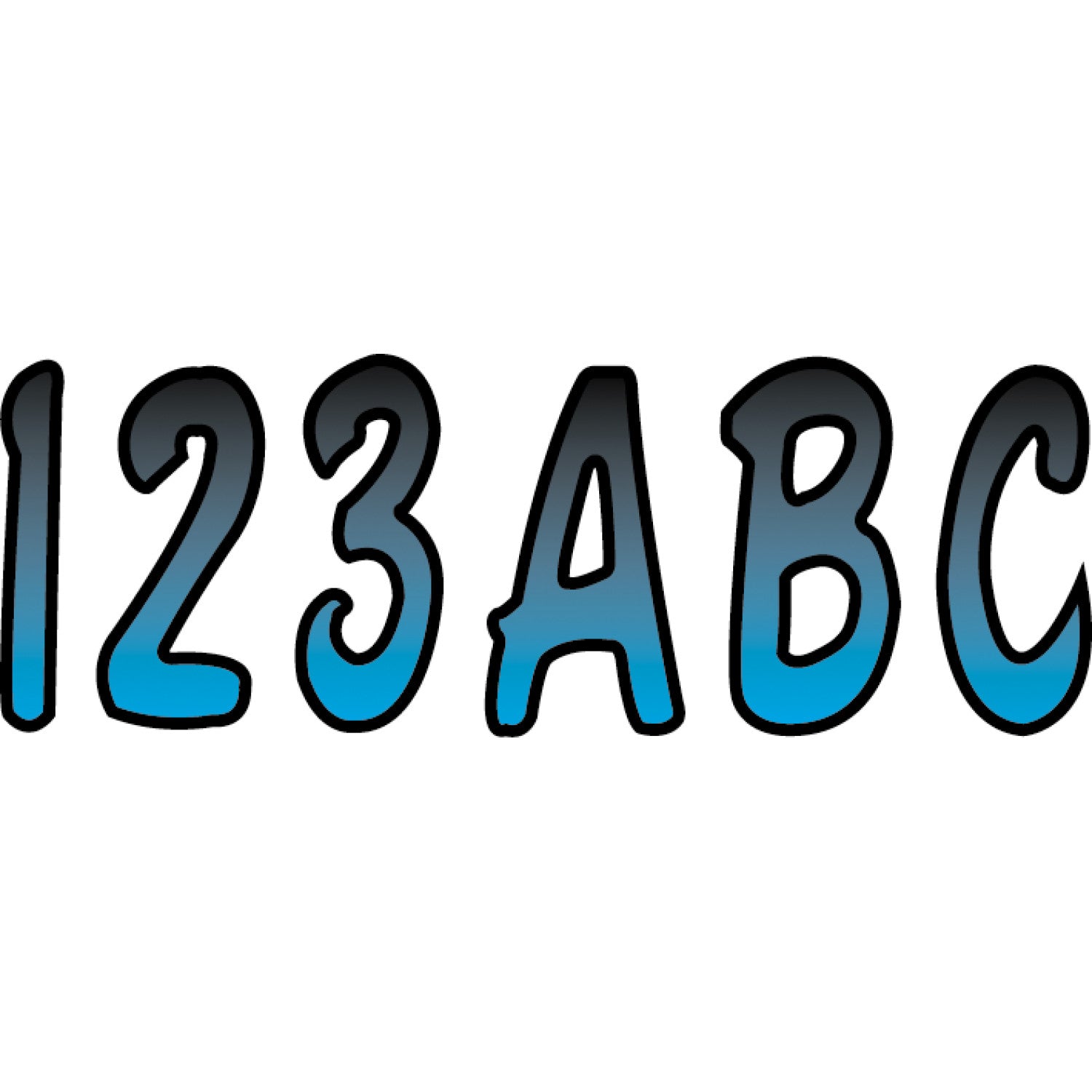 Hardline I.D. Sticker Kit - 200 Series - Blue Gradation BJBKG200 | Stickers Decals