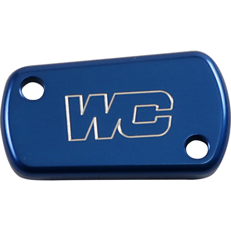 WORKS CONNECTION Rear Billet Brake Cover - Blue - Kawasaki/Suzuki 21-600