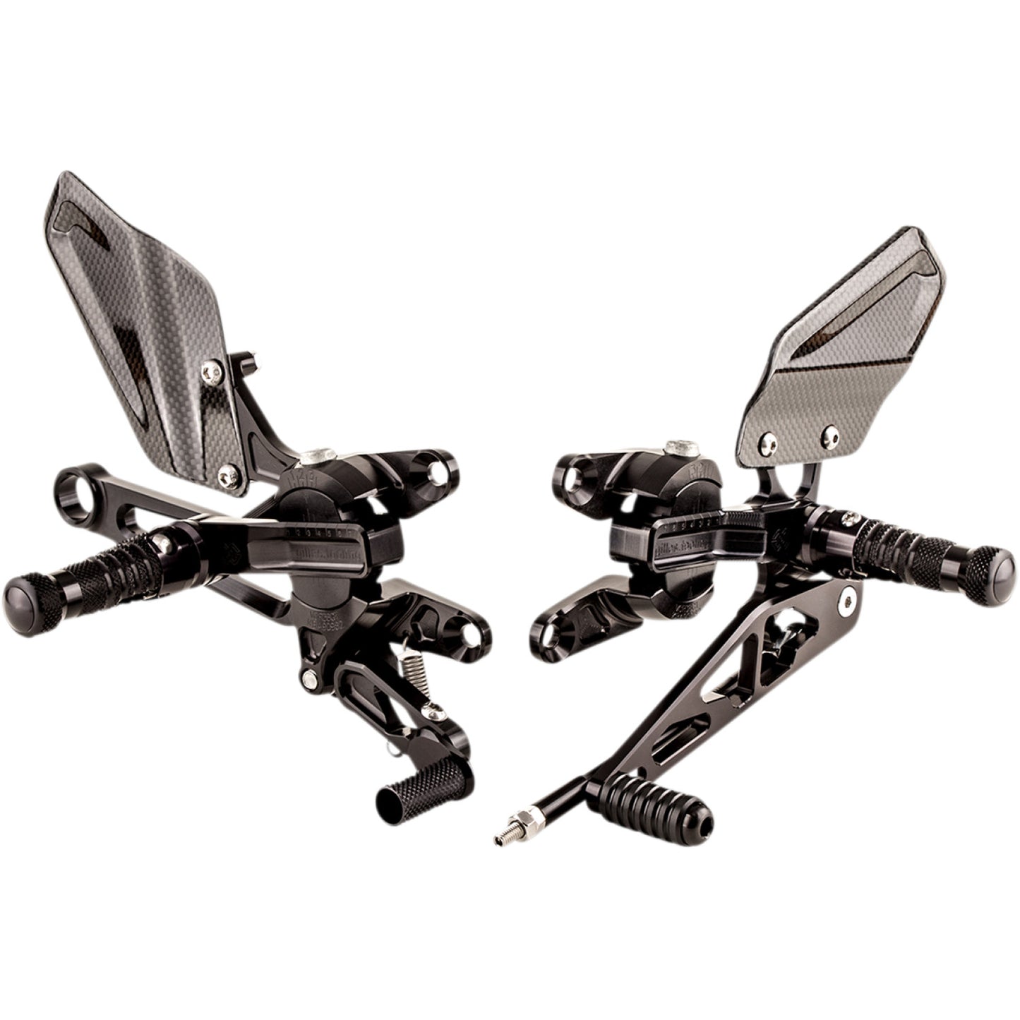 Gilles Tooling Adjustable Rearset - Black - Aprilia VCR-A03-B | Rearsets Motorcycle