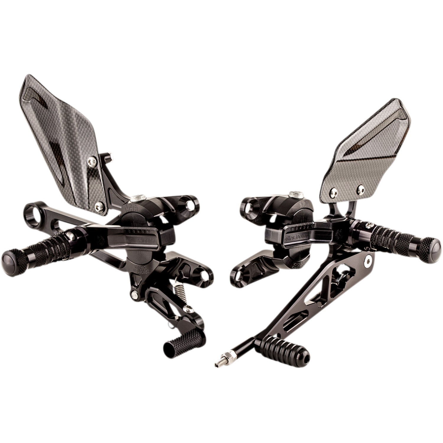 Gilles Tooling Adjustable Rearset - Black - Aprilia VCR-A03-B | Rearsets Motorcycle