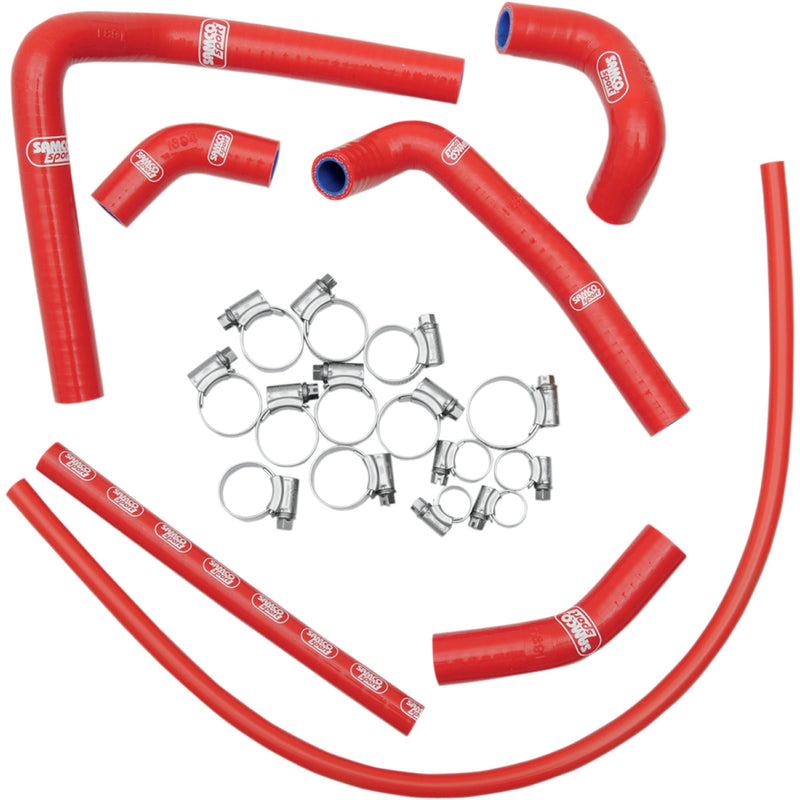 Moose Racing Race Fit Radiator Hose Kit - Red - Honda MBU-HON-17-RD