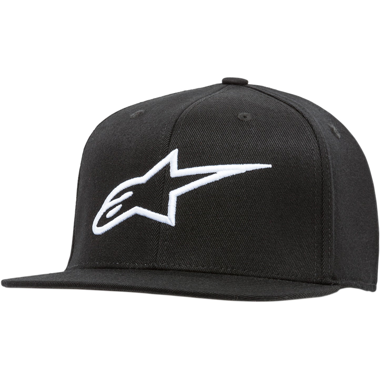 ALPINESTARS Ageless Flat Bill Hat - Black/White - Small/Medium 1035810151020SM