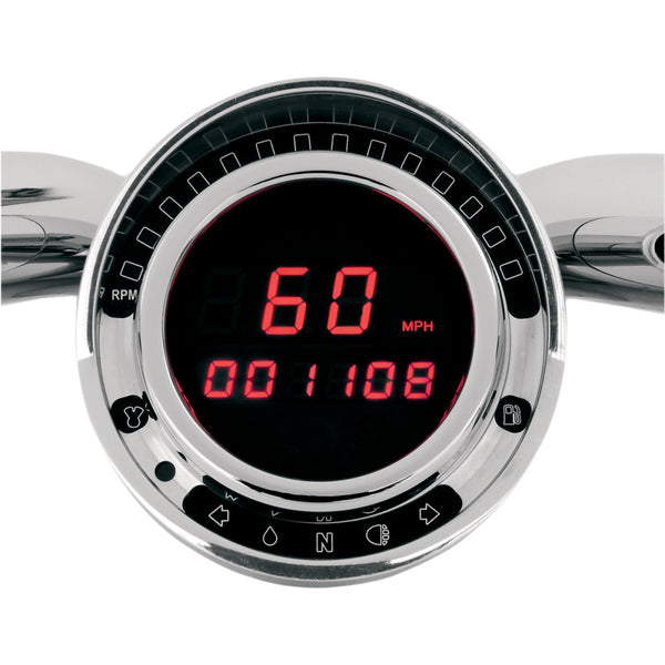 Dakota Digital Big Dog Direct Plug-In Speedometer - Red LED BD-140-R