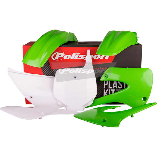Polisport Body Kit - Complete - '11 - '12 OEM Green/White - KX 85 90462