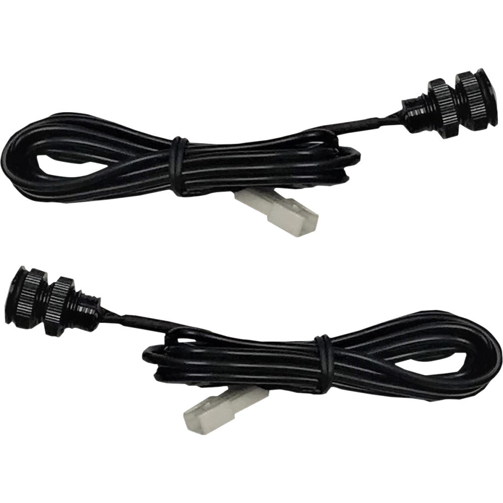 Custom Dynamics LED Lights - Red - Black CD-BOLT-R2-B