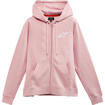 ALPINESTARS Women's Ageless Zip Hoodie - Pink/White - Small 1232518003110S