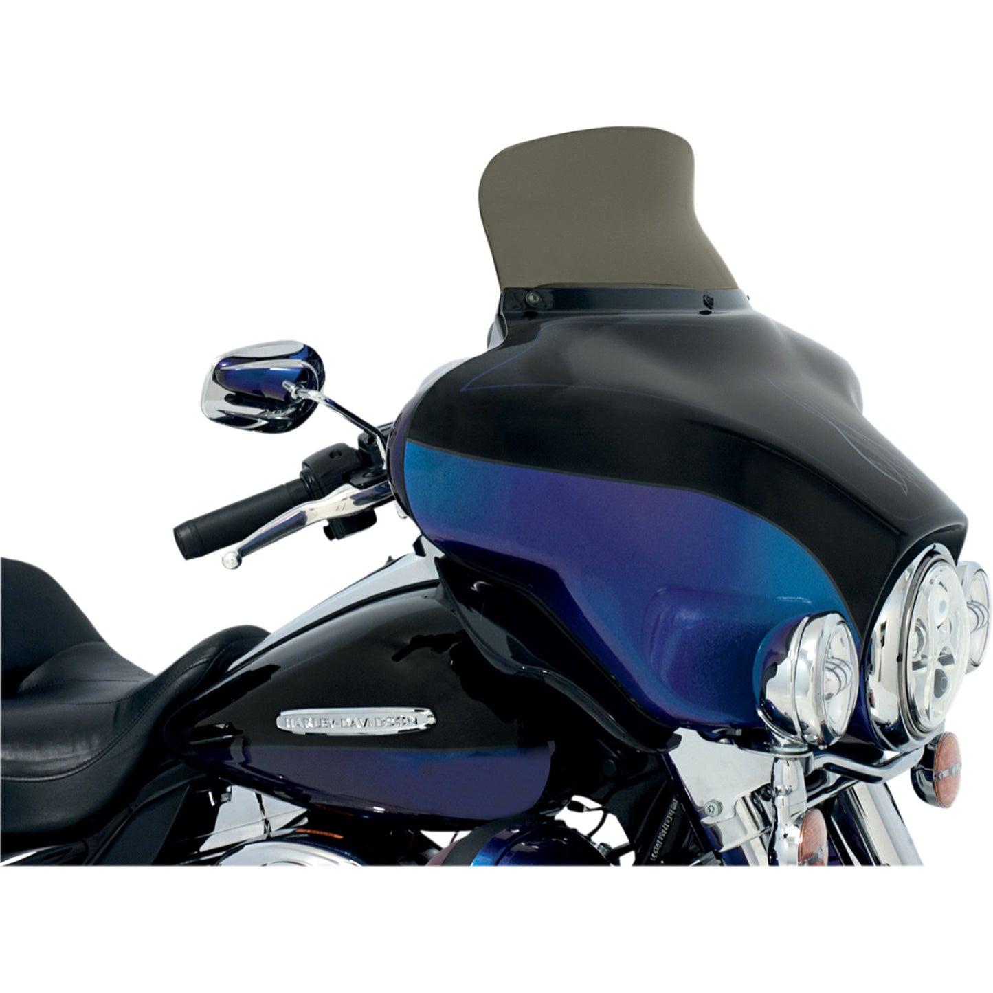 Memphis Shades Spoiler Windshield - 6-1/2" - Smoke - FLH MEP8581