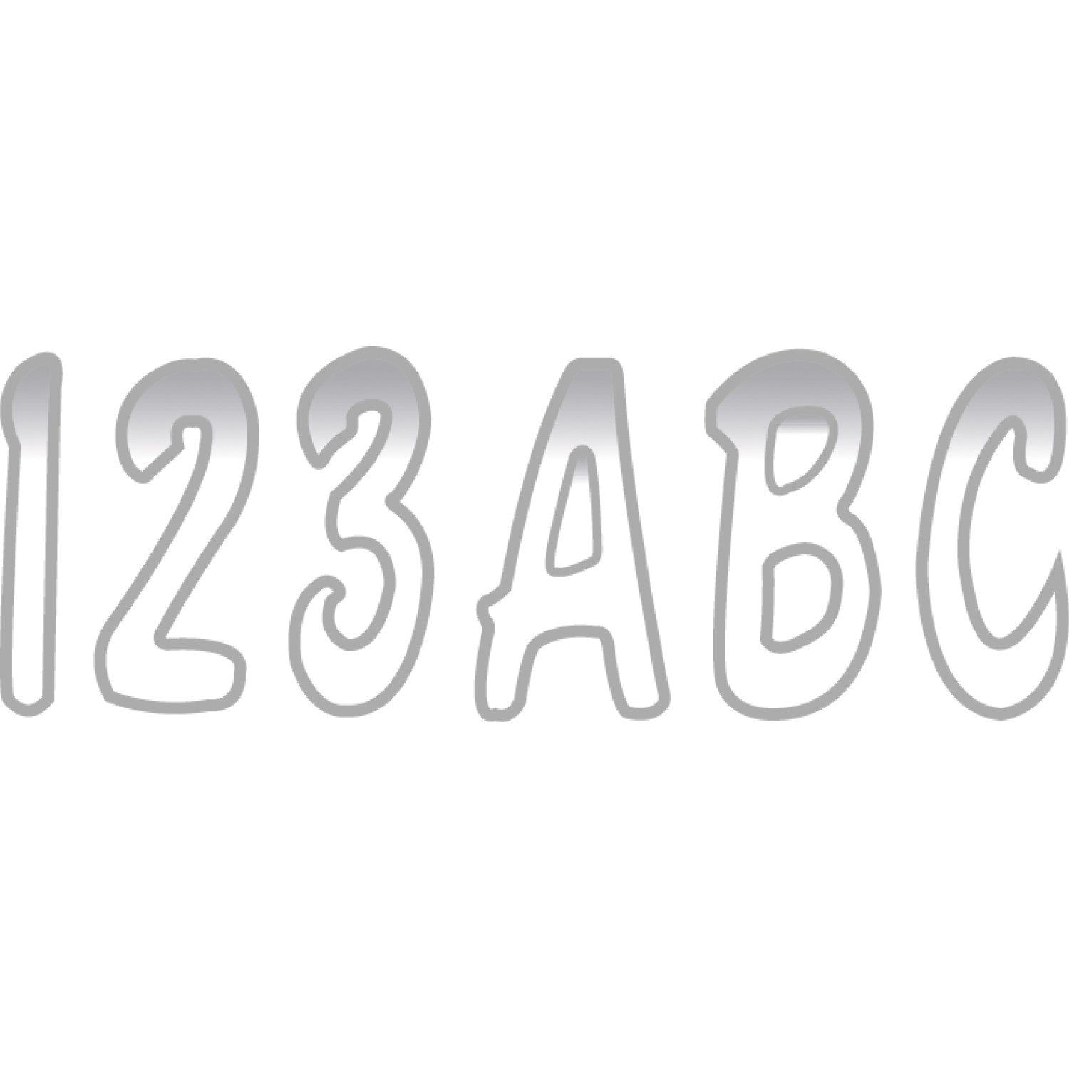 Hardline I.D. Sticker Kit - 200 Series - White Gradation WHSIG200 | Stickers Decals