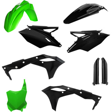 ACERBIS Full Replacement Body Kit - Green/Black 2685821089