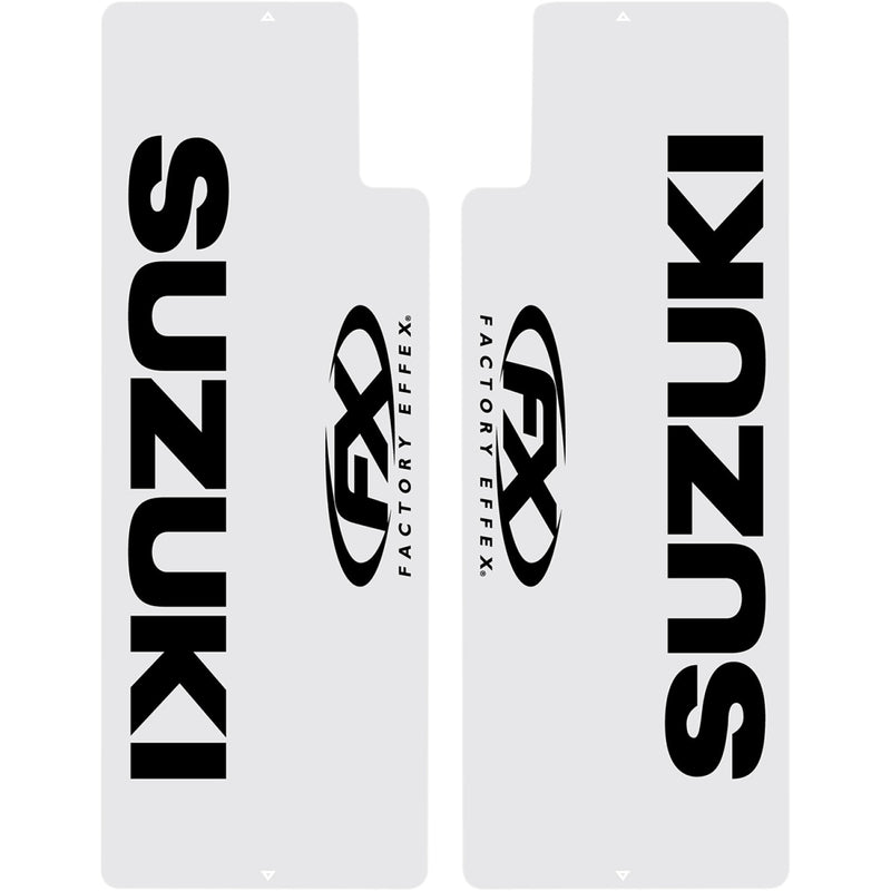 FACTORY EFFEX Fork Shield Decal - Upper - Suzuki - Black 08-38404