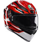 AGV K1 S Helmet - Lion - Black/Red/White - Small 2118394003-035-S | Street Full Face Adult Helmet