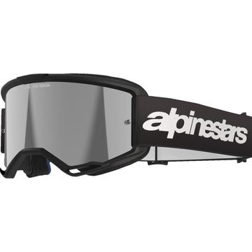 Alpinestars Vision 3 Goggle - Wordmark - Black - Silver Mirror 5103225-1456 | Goggles 