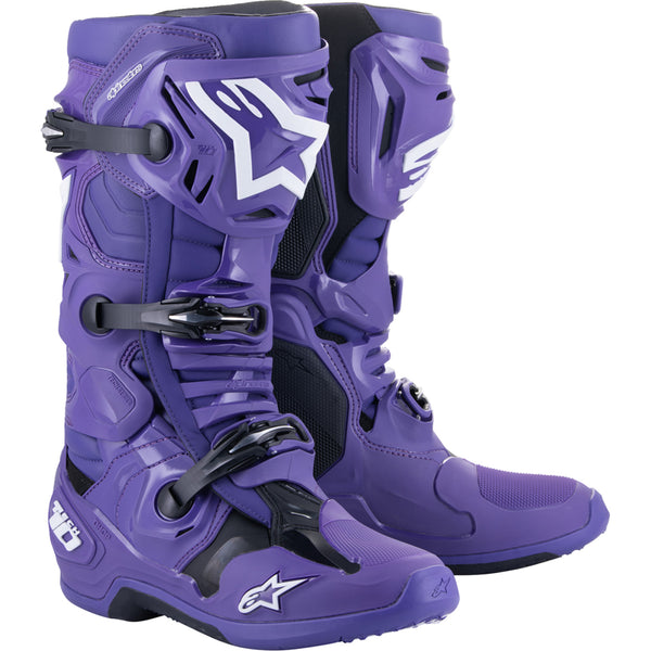 Alpinestars Tech 10 Boots - Purple/Black - US 9 2010020-394-9