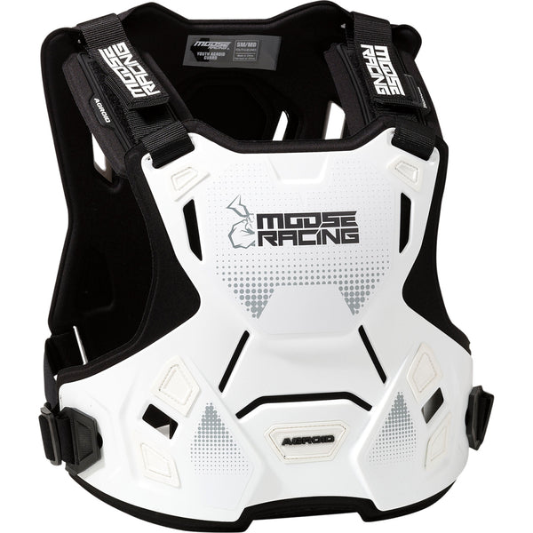 Moose Racing Youth Agroid* Chest Guard - White - S/M 2701-1118