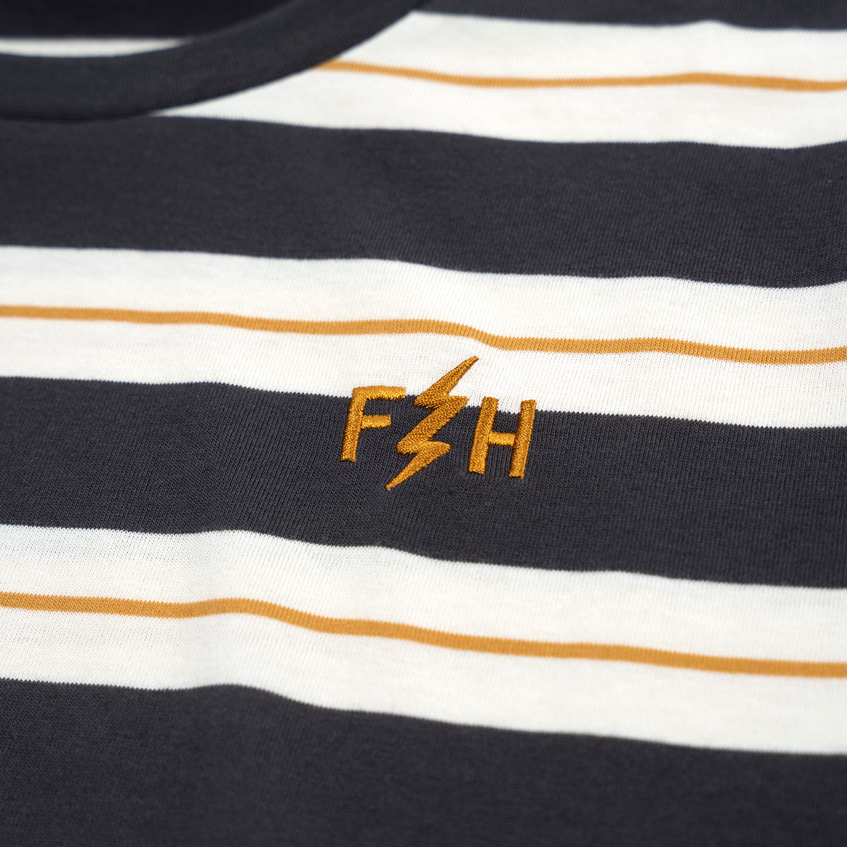 Defector Stripe Tee - Natural/Black