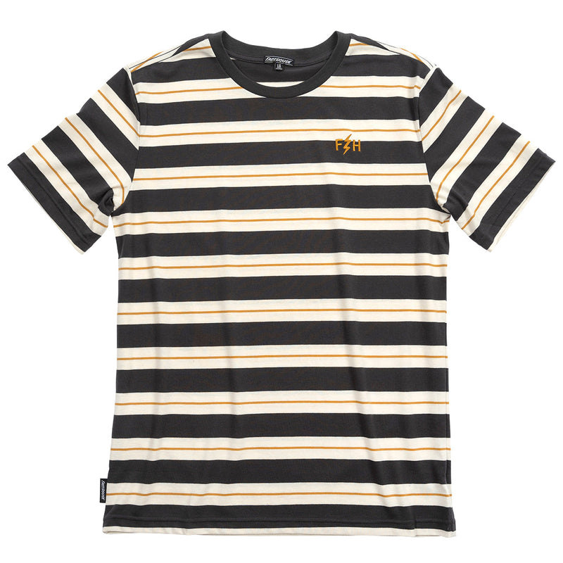 Defector Stripe Tee - Natural/Black