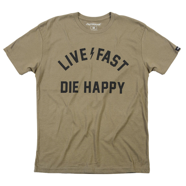 Fasthouse Die Happy Tee Vintage Green  MD