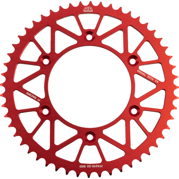 JT Sprockets Rear Sprocket - Honda/Beta - Red - 52 Tooth JTA210.52RED