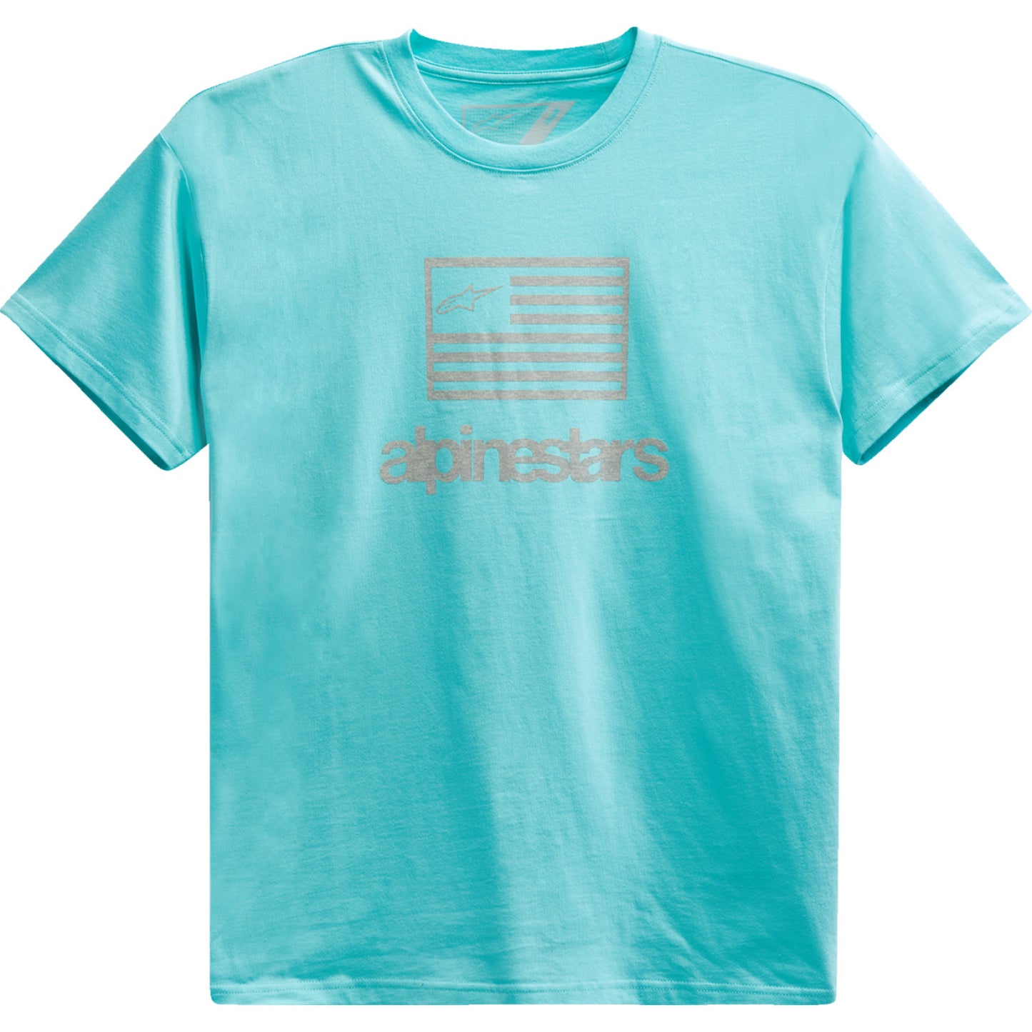 ALPINESTARS Flag T-Shirt - Light Aqua - Medium 1213726207206M