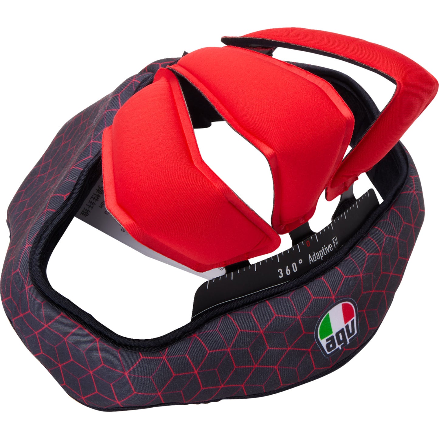 AGV Pista GP RR Liner - Black/Red - Large 2018500055606L | Interior Helmet Parts