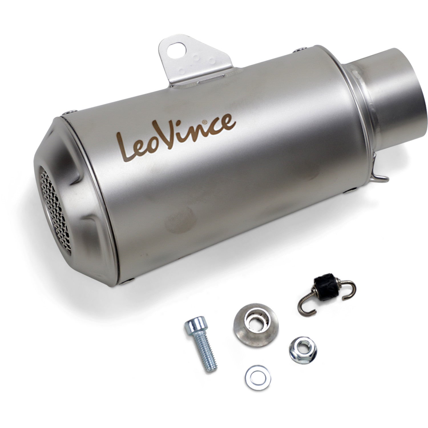 Leovince 54mm Universal LV-10 Slip-On Muffler - Stainless Steel 9746U | Mufflers For Street | Leovince