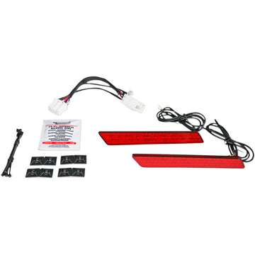 Custom Dynamics Saddlebag Latch Lights - '97-'13 - Red CD-LATCH-HD-R