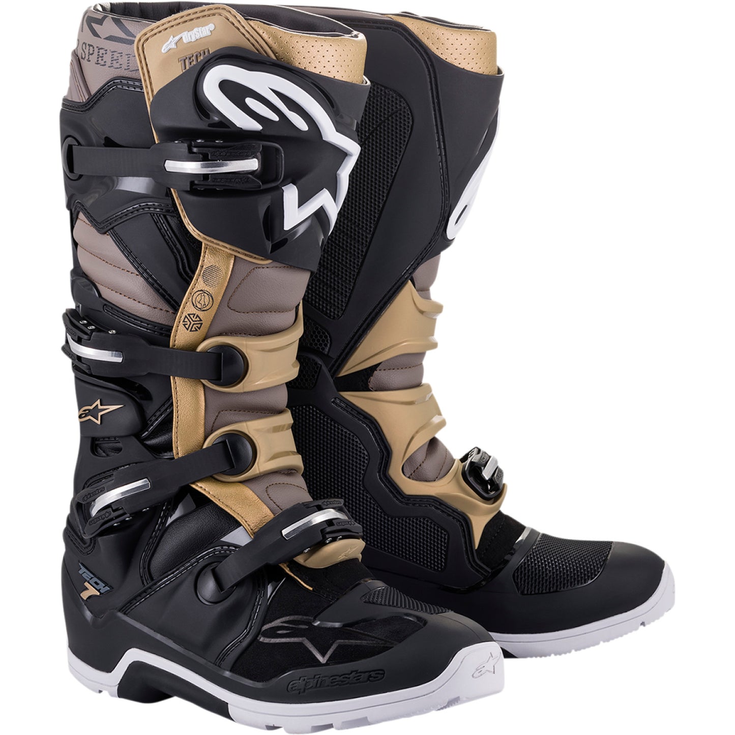 ALPINESTARS Tech 7 Enduro Drystar? Boots - Black/Gray/Gold - US 7 2012620-1959-7