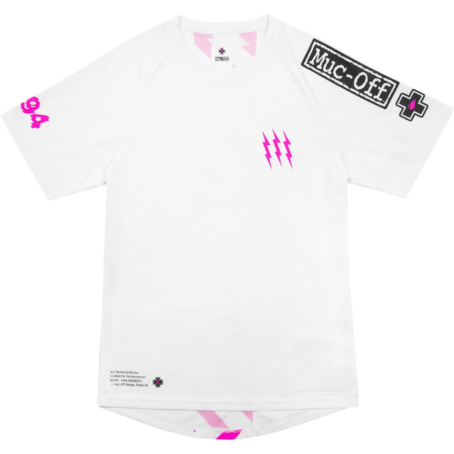 MUC-OFF USA Riders Short-Sleeve Jersey - White - XS 20480