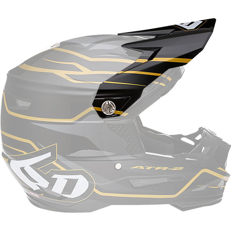 6D HELMETS ATR-2 Visor - Phase - Black Gold 72-6102