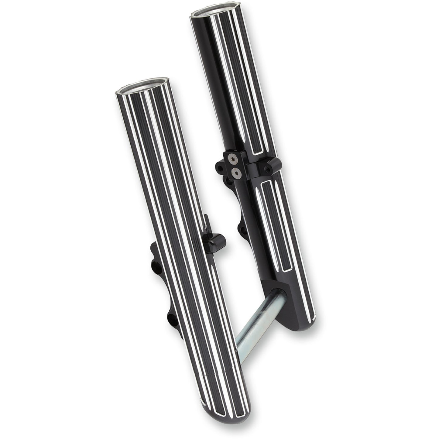 Arlen Ness Fork Legs - Black Anodized - Hot Legs - Custom Single Disc - 10-Gauge 40-523