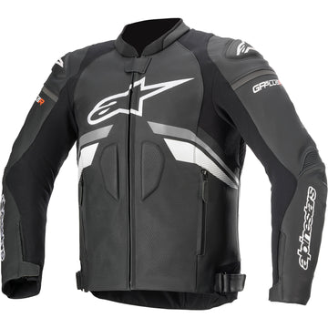 ALPINESTARS GP Plus R v3 Leather Jacket - Black/Gray/White - US 48 / EU 58 3100620-102-58