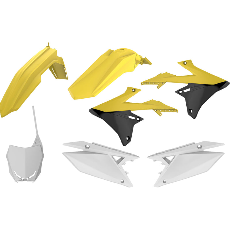 POLISPORT Body Kit - OEM Yellow/White - RM-Z 250/450 90763 by Polisport