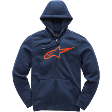 ALPINESTARS Ageless 2 Zip Hoodie - Navy/Red - Medium 1038530527030M