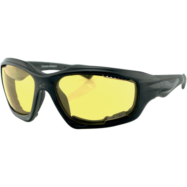 Bobster Desperado Sunglasses - Gloss Black - Yellow Lens EDES001Y