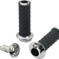 Biltwell Alumicore Grips - Dual Cable - Chrome 6604-105-01